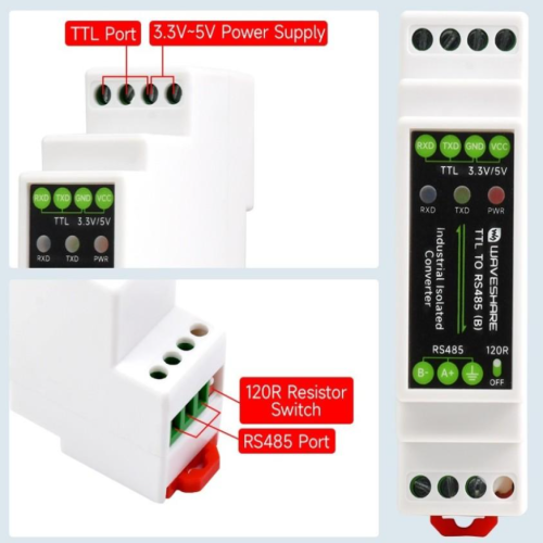 Konverter TTL to RS485 din rail (1)