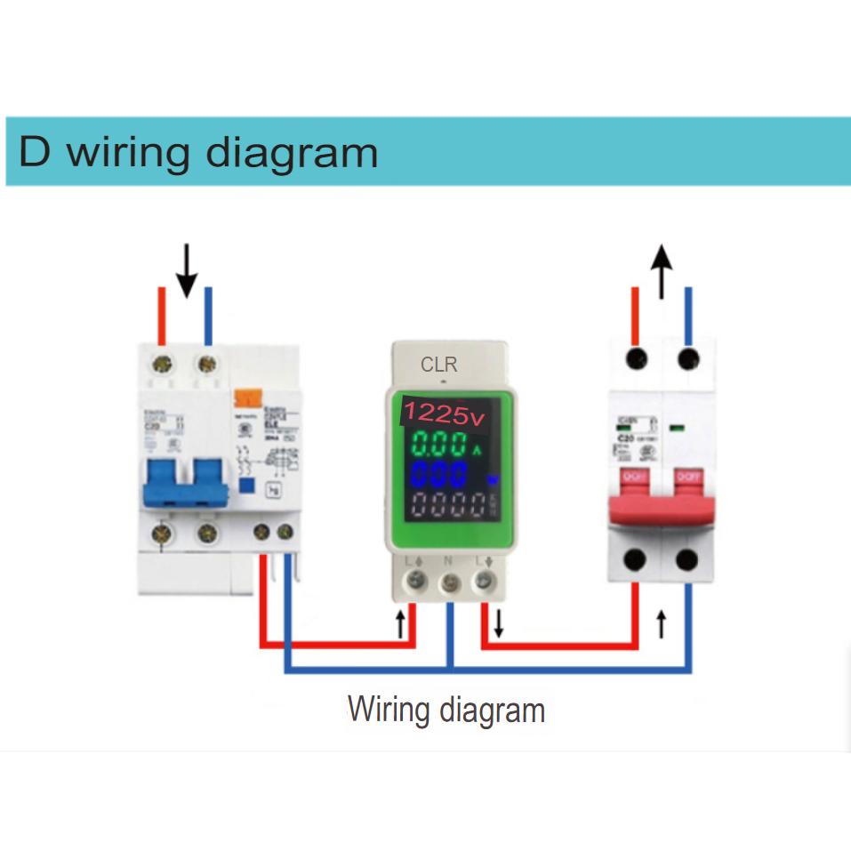 Power Meter Energy Meter AC 1 Phasa Modbus RTU rs485 Din Rail - Image 2