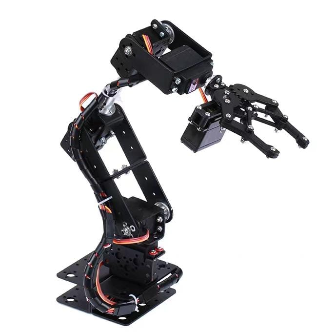 Robotic Arm Robotic Lengan Robot 6DoF 6 DoF Maker Teaching Platform Multi-DOF Robotic Servo DIY Clamp Jepit Gripper