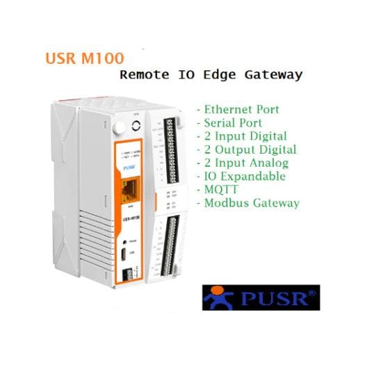 Arduino USR-M100 Din Rail IO Module IOT Ethernet Gateway MQTT SSL Modbus