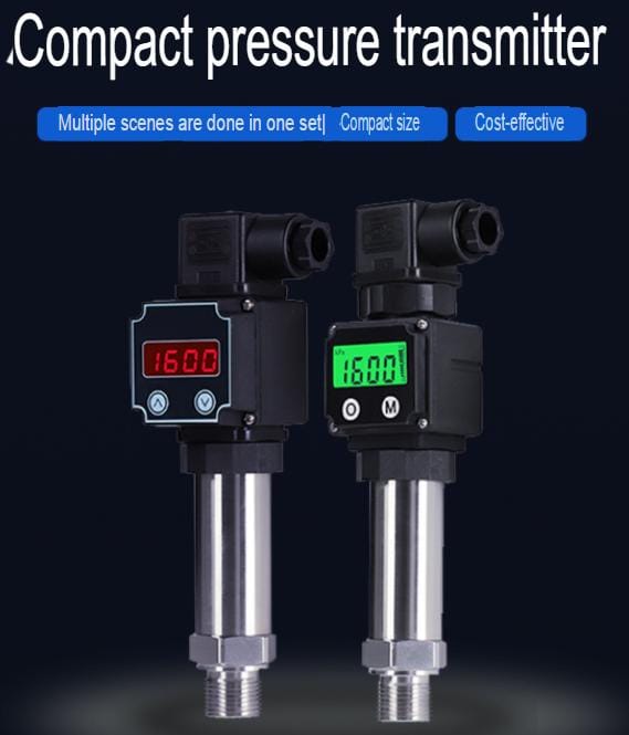 Pressure transmitter diffused silicon sensor compact high-precision digital display 4-20ma oil pressure air pressure hydraulic universal
