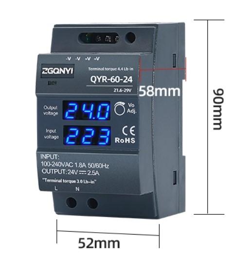 ZGQNYI Power Supply Display Output 24 Volt DC - Image 2