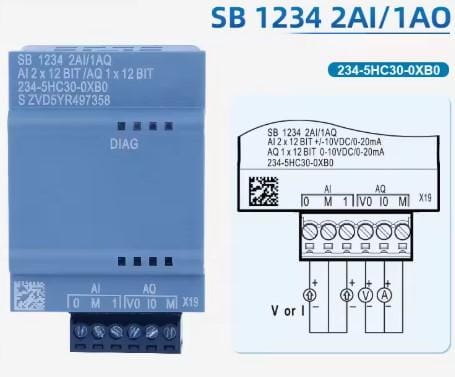 Siemens Analog Input Output SB 1234 4AI/1AO 234-5HE30-0XB0