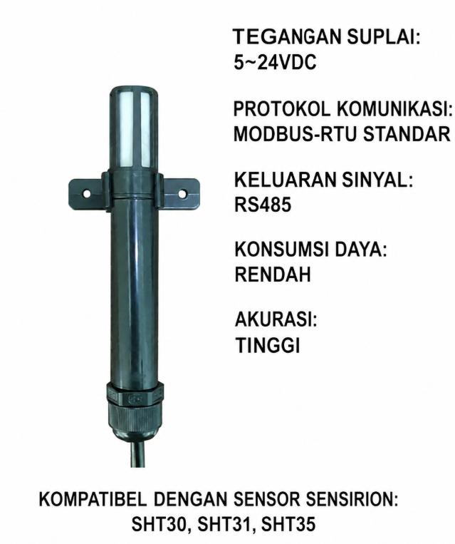Sensor suhu dan kelembaban SHT SHT30485 Modbus RTU