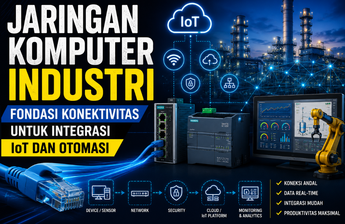 "Jaringan Komputer Industri: Fondasi Konektivitas untuk Integrasi IoT dan Otomasi"