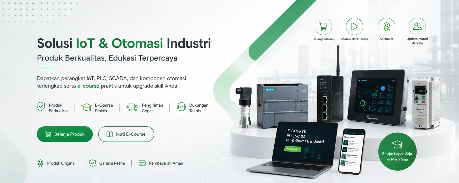 Solusi IoT & Otomasi Industri - Produk Berkualitas, Edukasi Terpercaya | Bisaioti